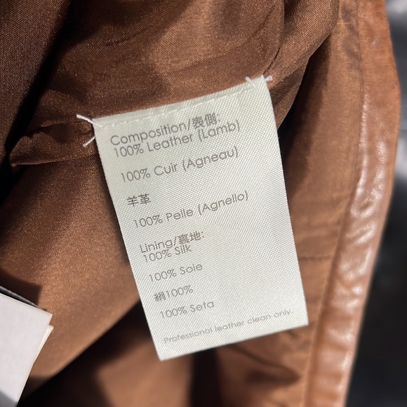 3.1 Phillip Lim Cognac Leather Skirt - Picture 6 of 10